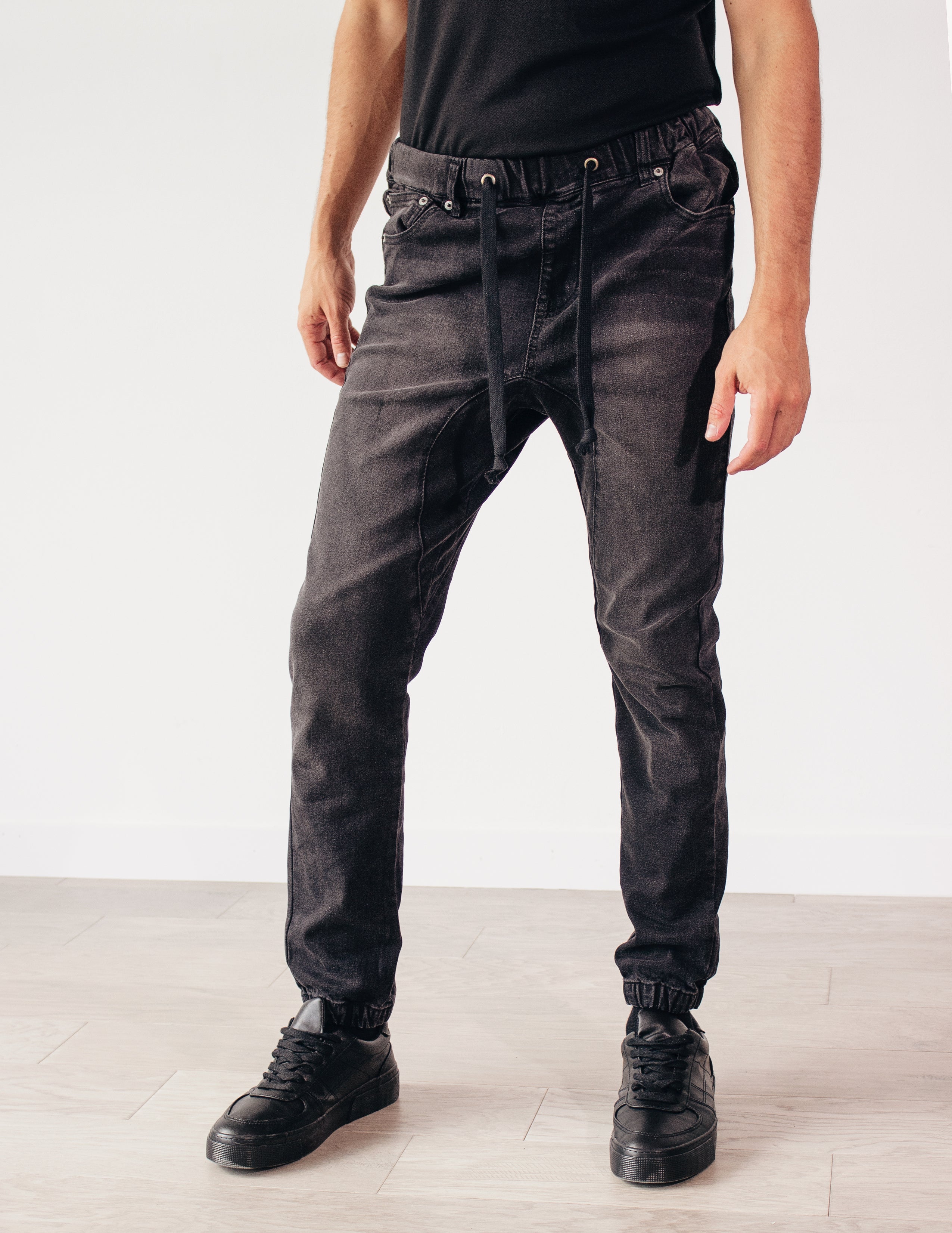 ACUTE DENIM JOGGERS- SHADOW