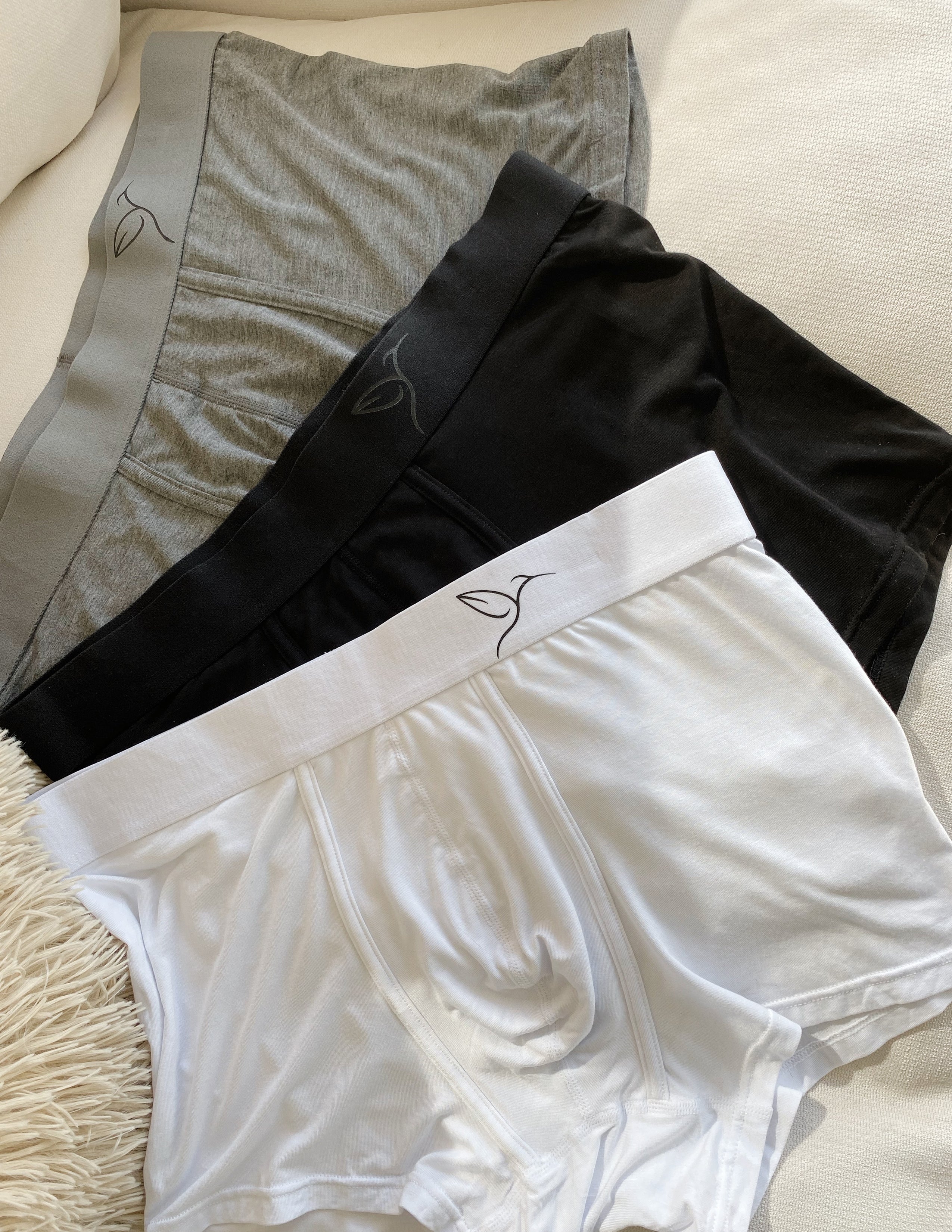 BAMBOO BOXER BRIEFS- SET OF 3