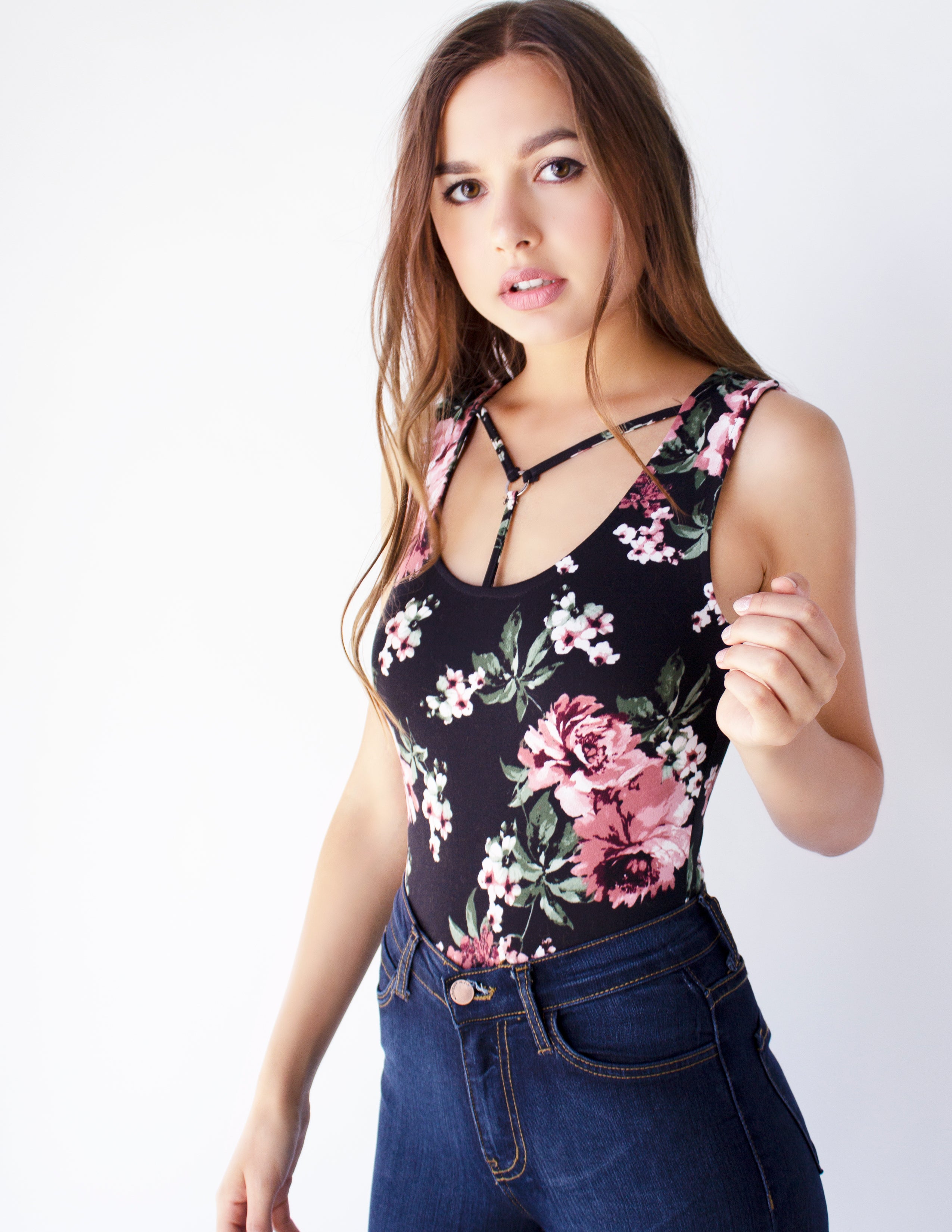 Floral Bodysuit - Blue District