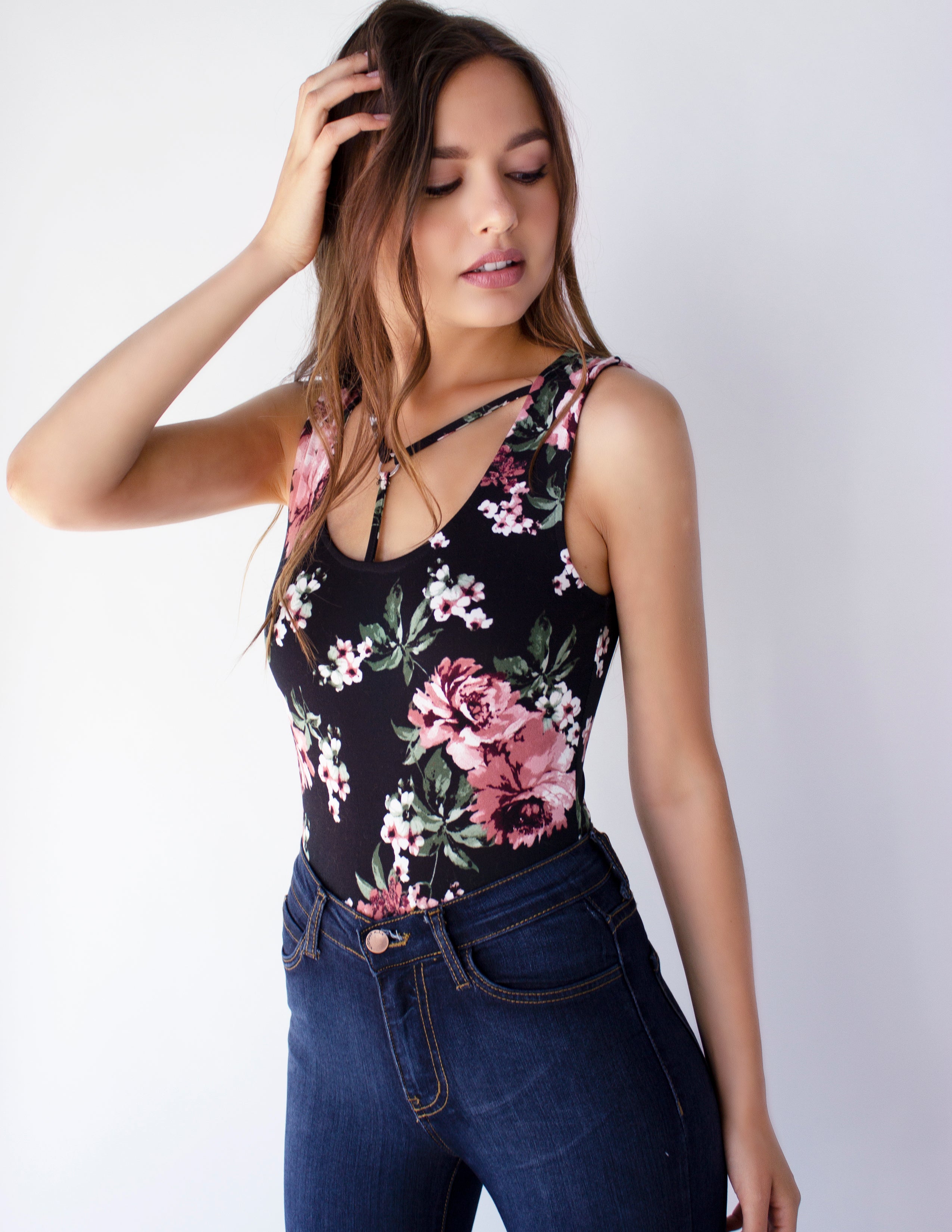 Floral Bodysuit - Blue District