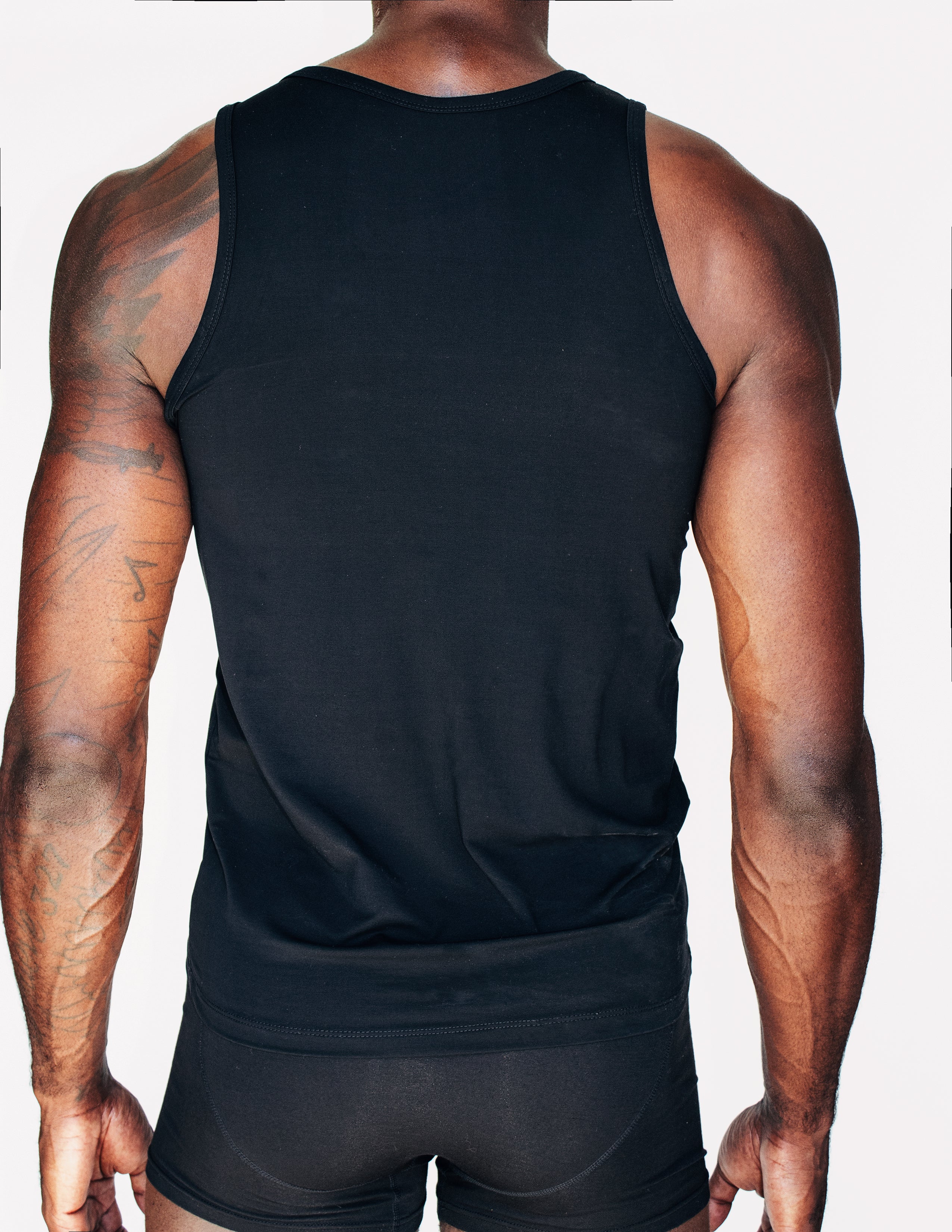 BAMBOO UNDERSHIRTS TANK TOP- ONYX