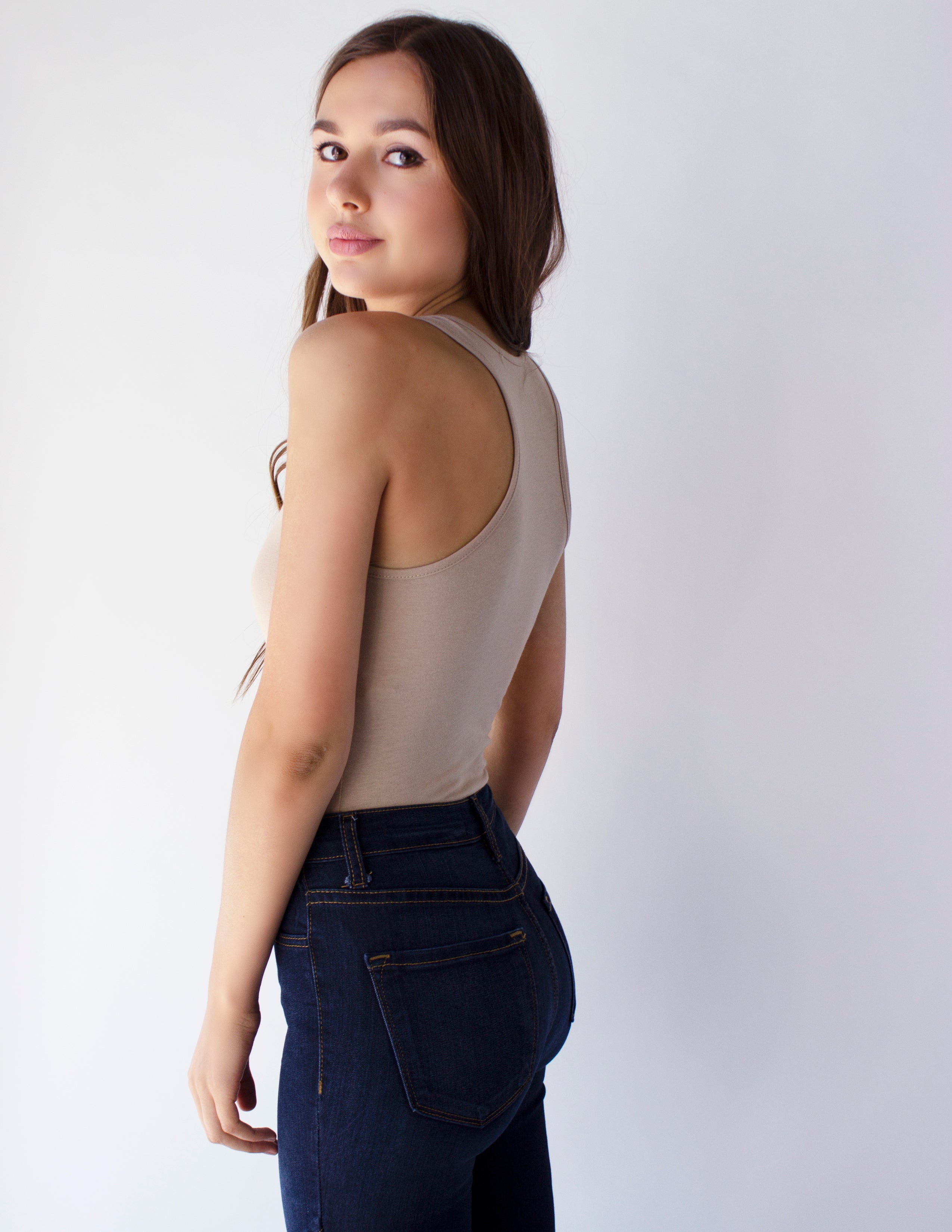 CARNELIA BODYSUIT- KHAKI - Blue District