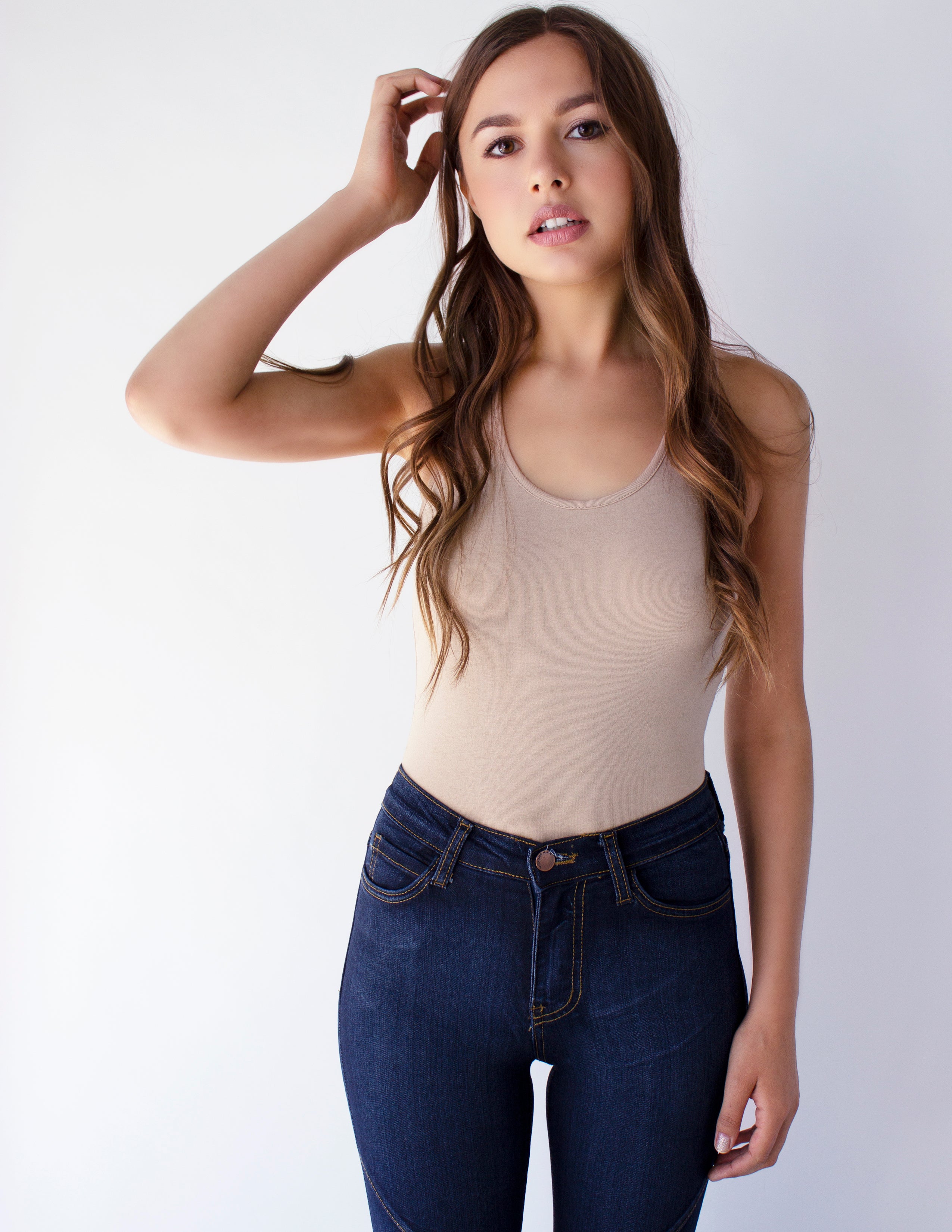 CARNELIA BODYSUIT- KHAKI - Blue District