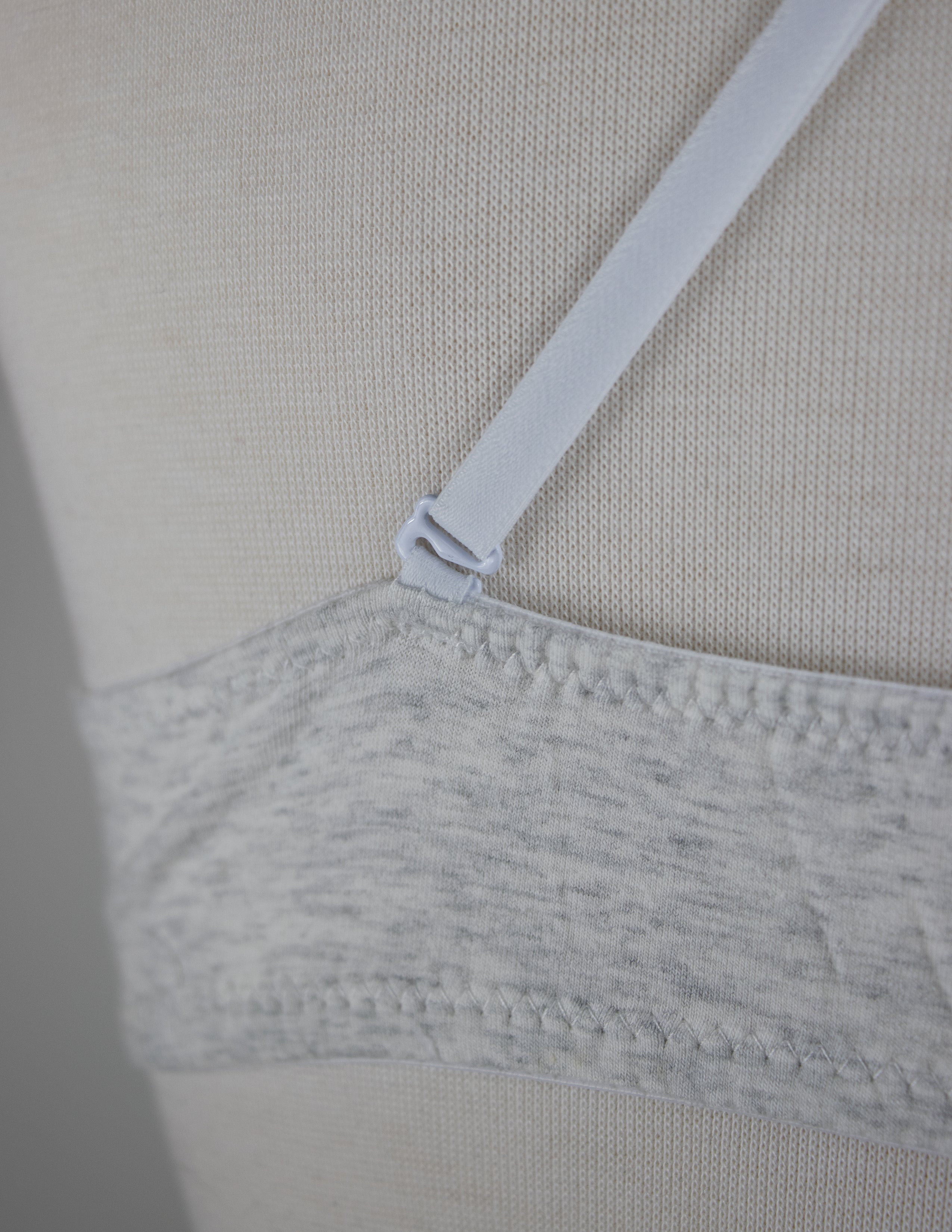 CONSTANCE TRIANGLE BRALETTE- GREIGE