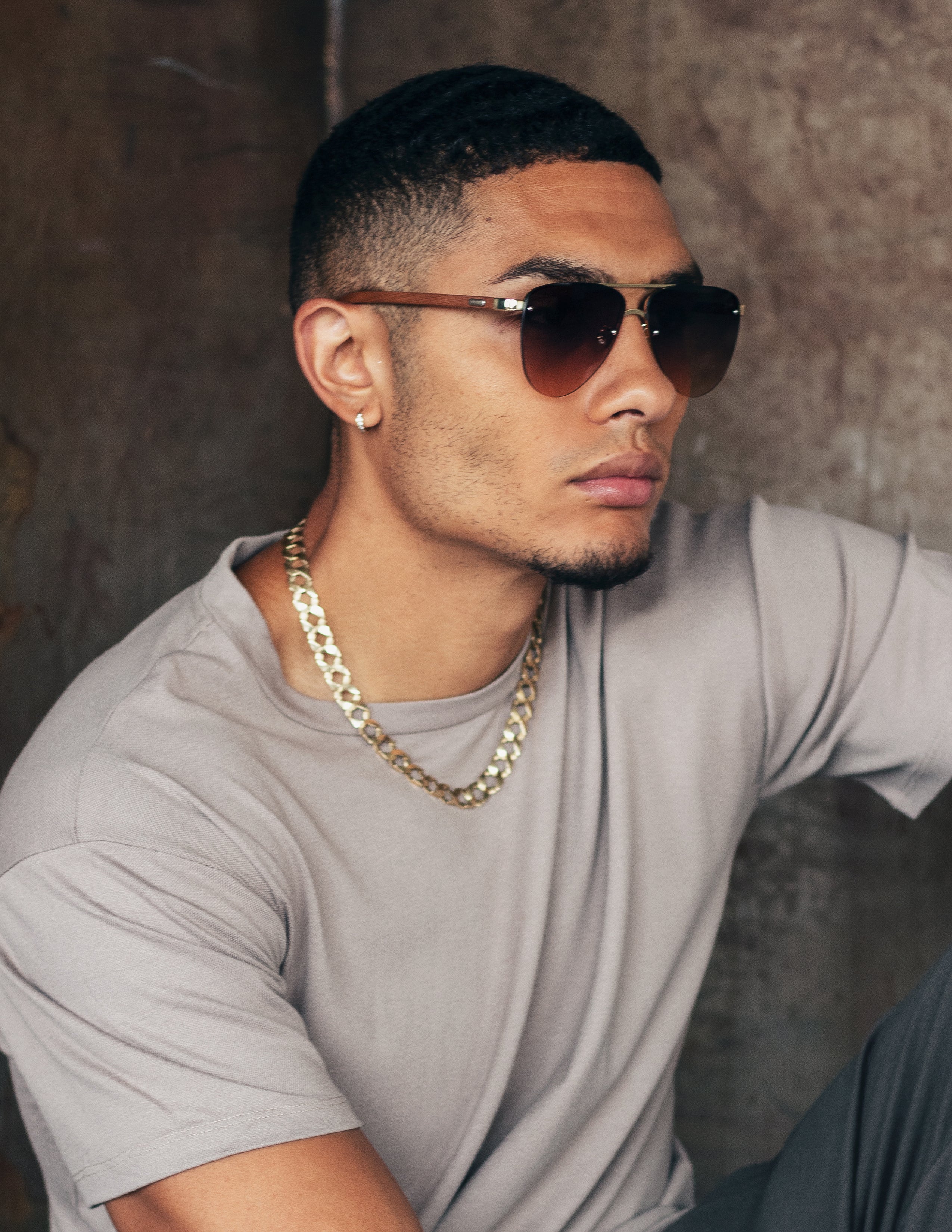 HEROIC SUNGLASSES - DARK/CHROME