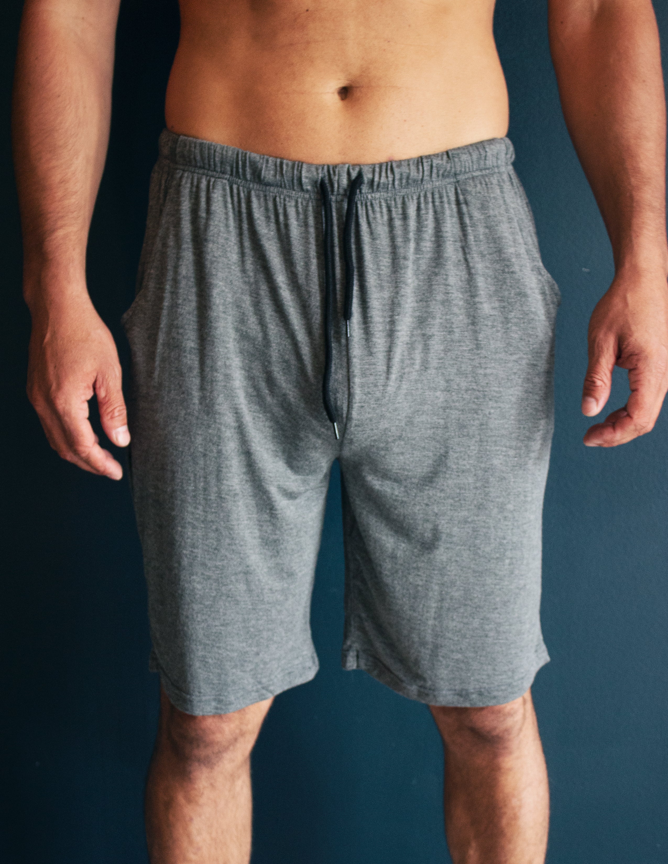 BAMBOO LOUNGE SHORTS- SMOKE