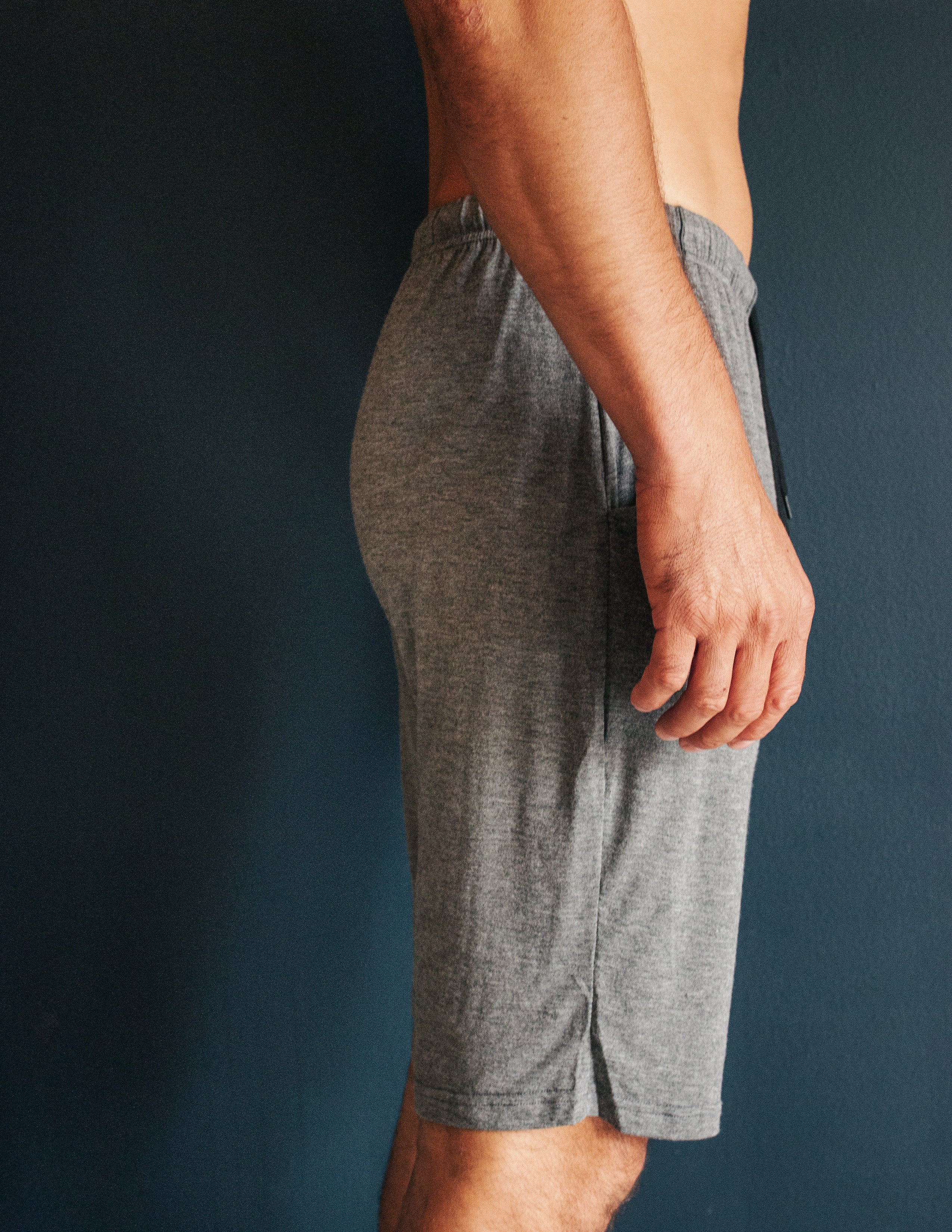 BAMBOO LOUNGE SHORTS- SMOKE
