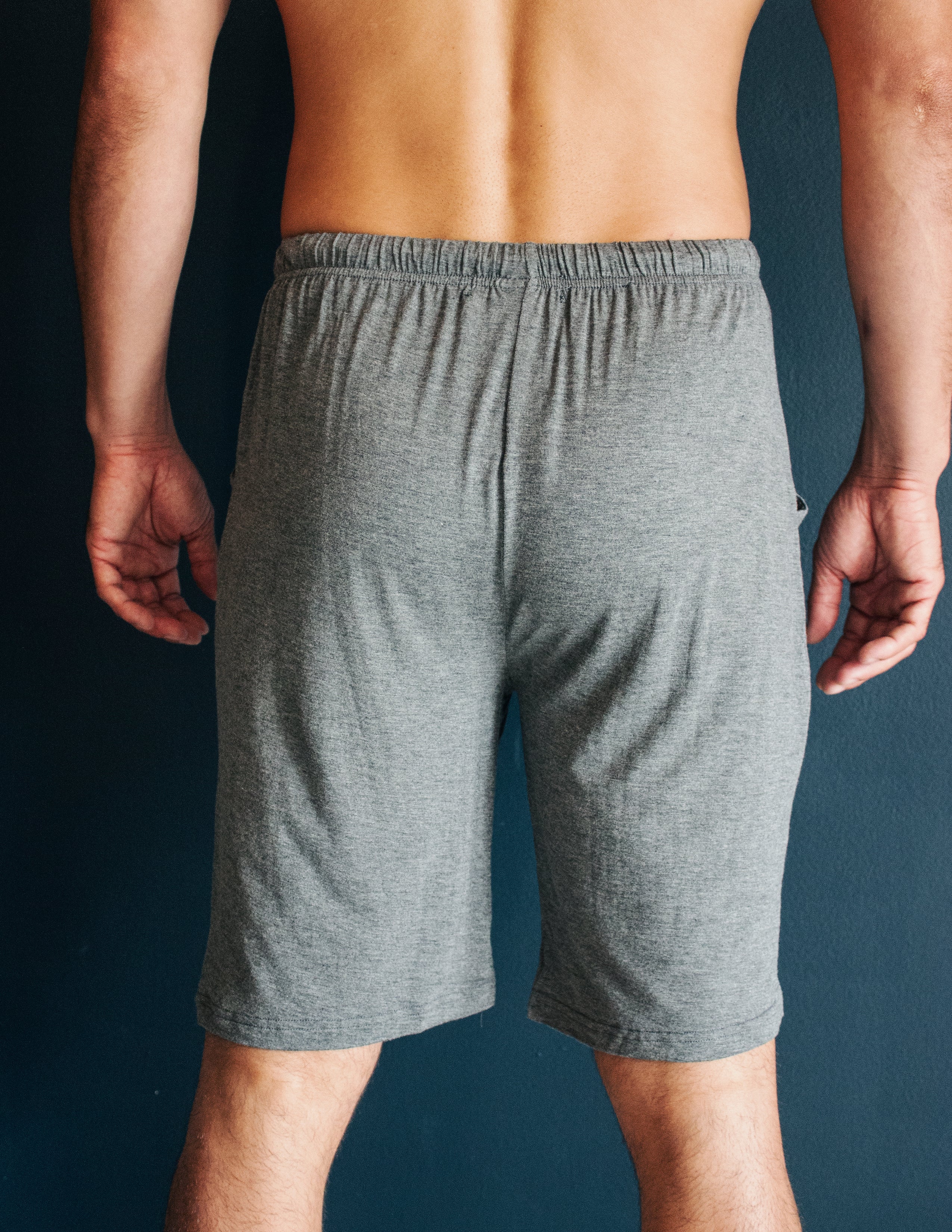 BAMBOO LOUNGE SHORTS- SMOKE