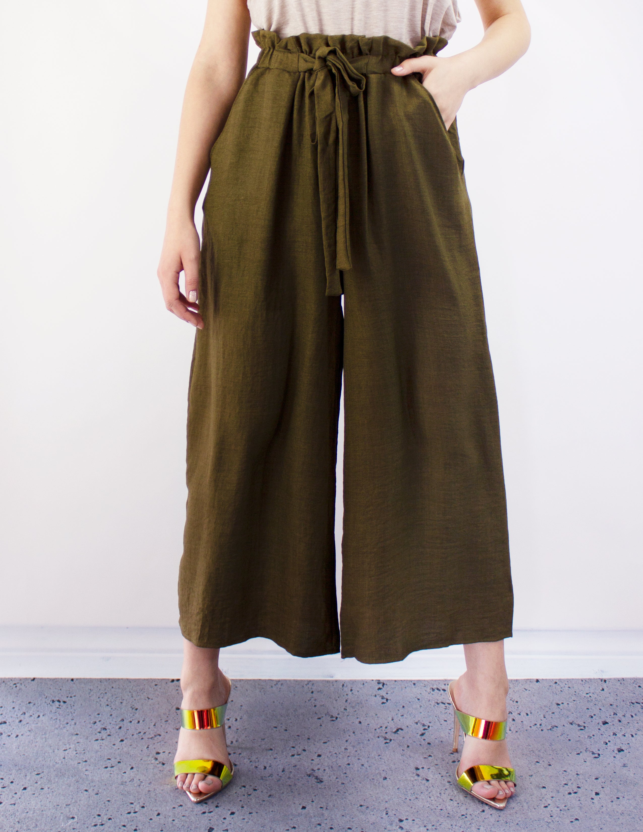 HAZEL PANTS- OLIVE