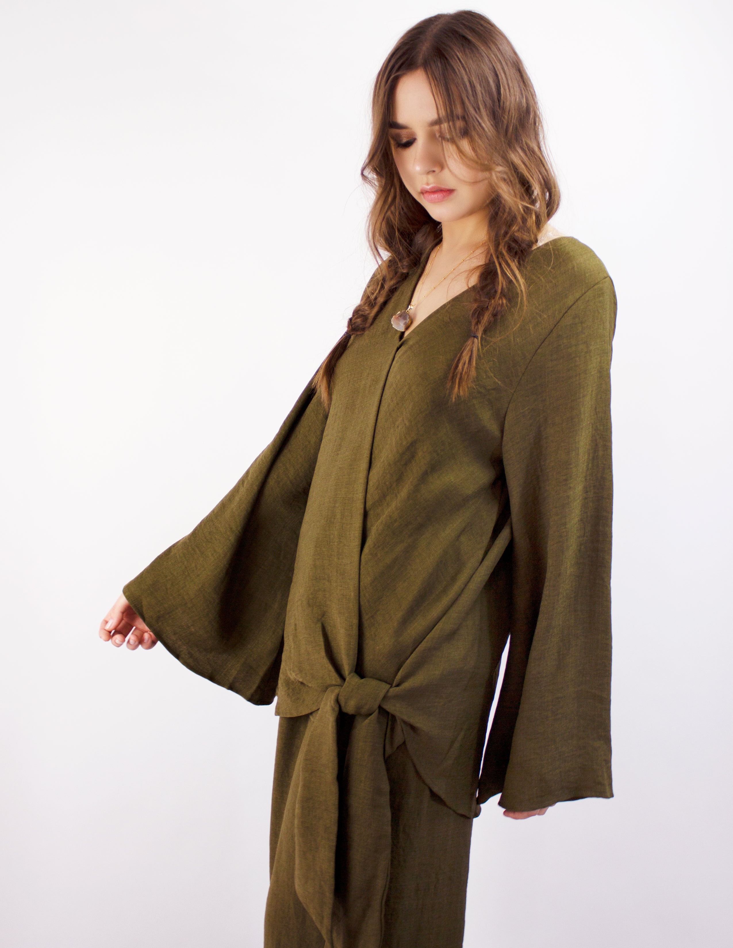 HAZEL TOP- OLIVE