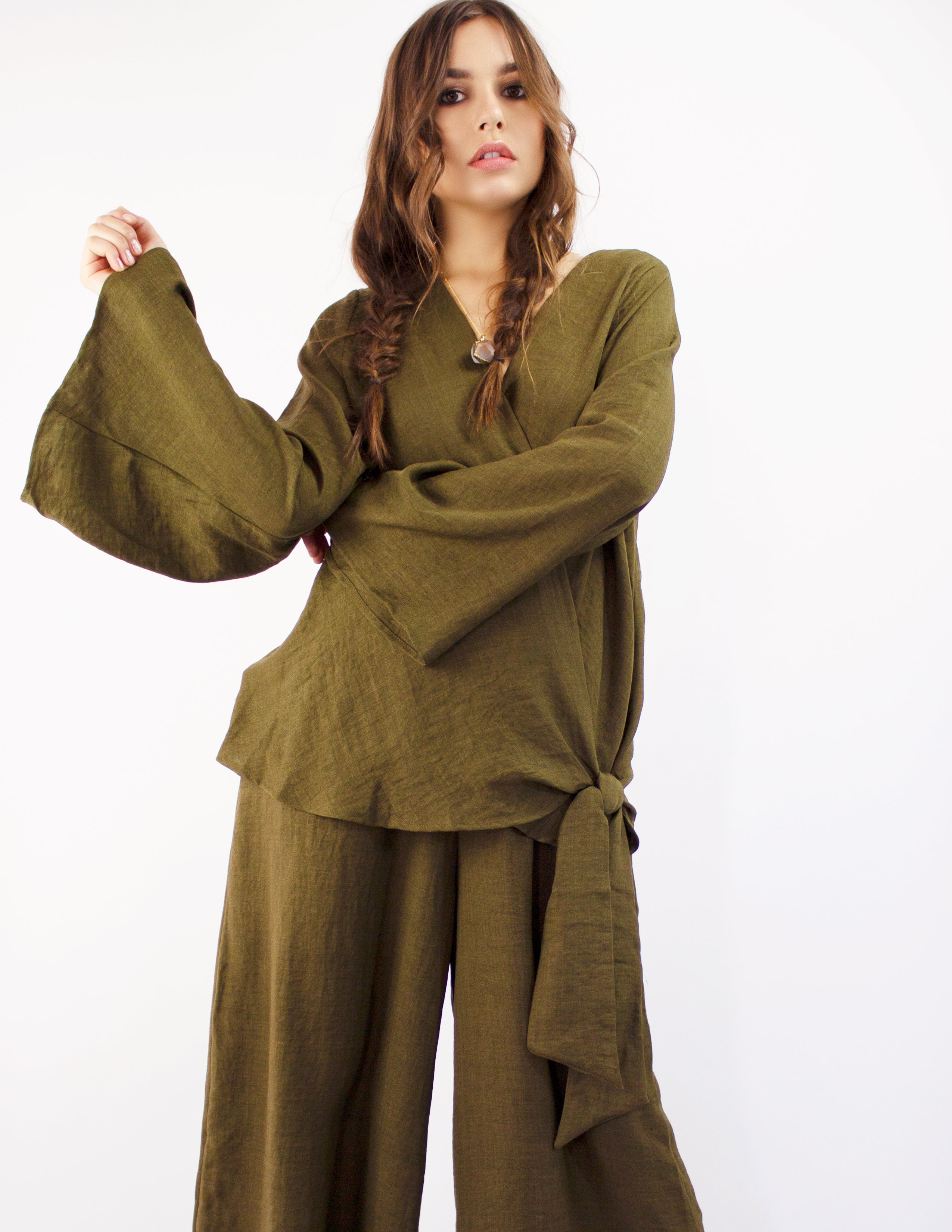 HAZEL TOP- OLIVE