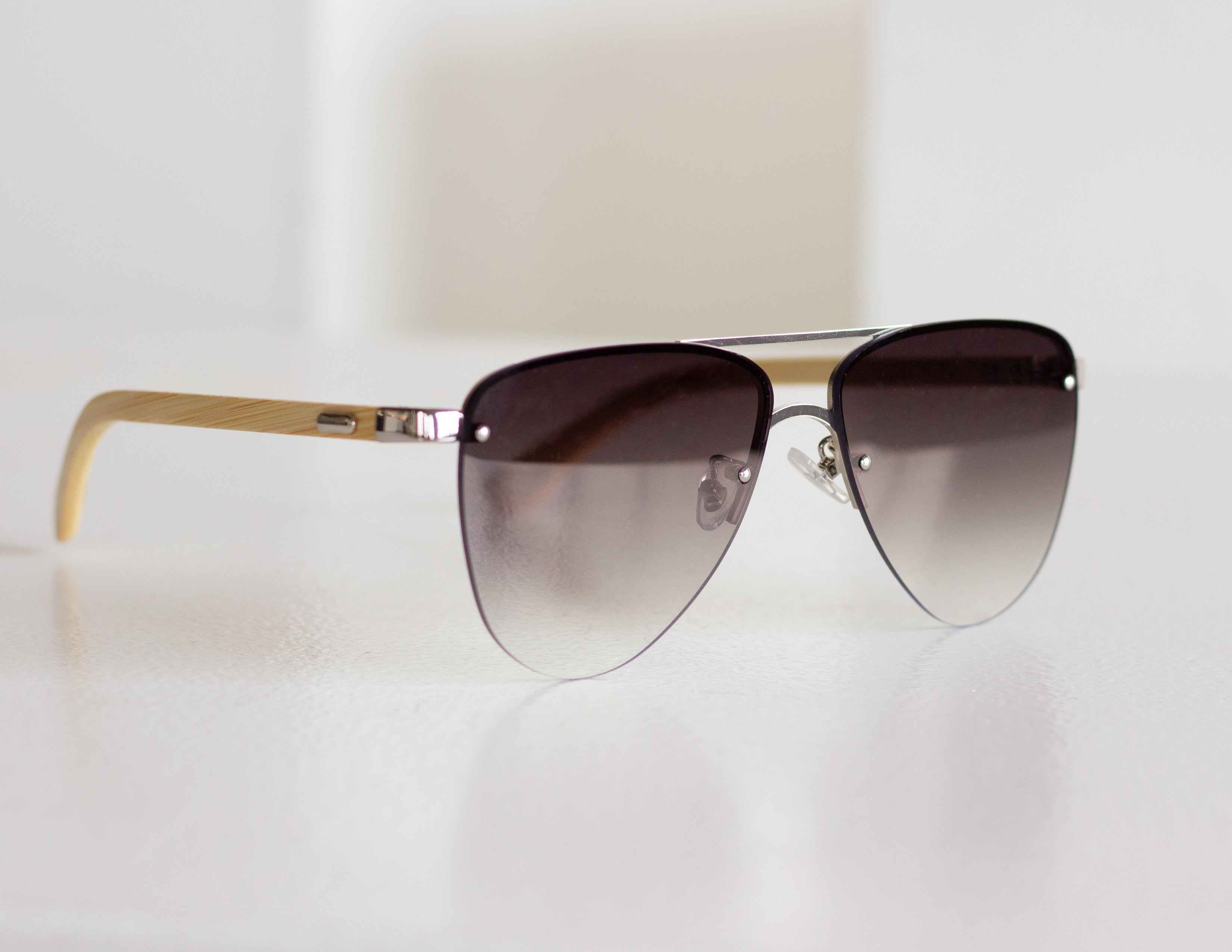 HEROIC SUNGLASSES - NATURAL/SILVER