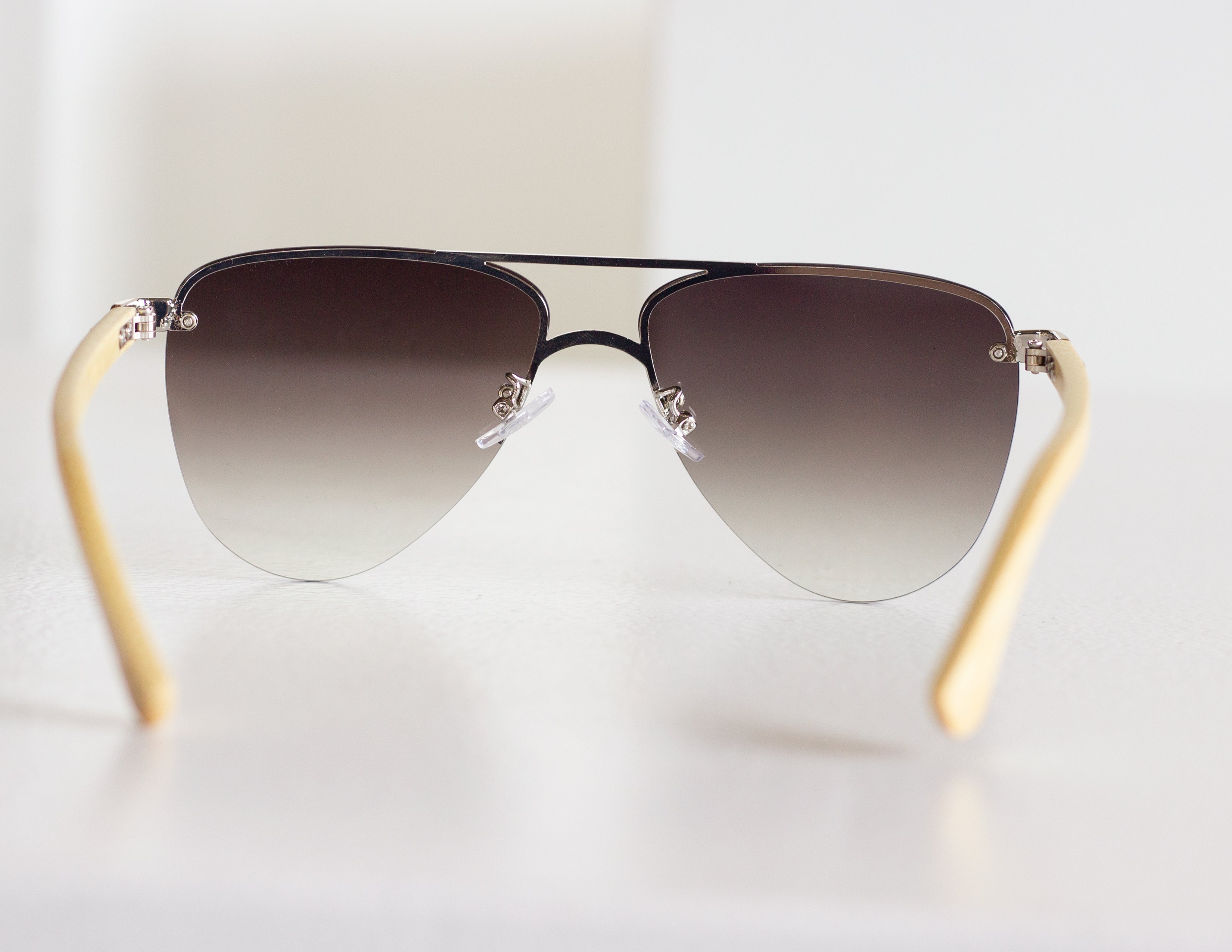 HEROIC SUNGLASSES - NATURAL/SILVER