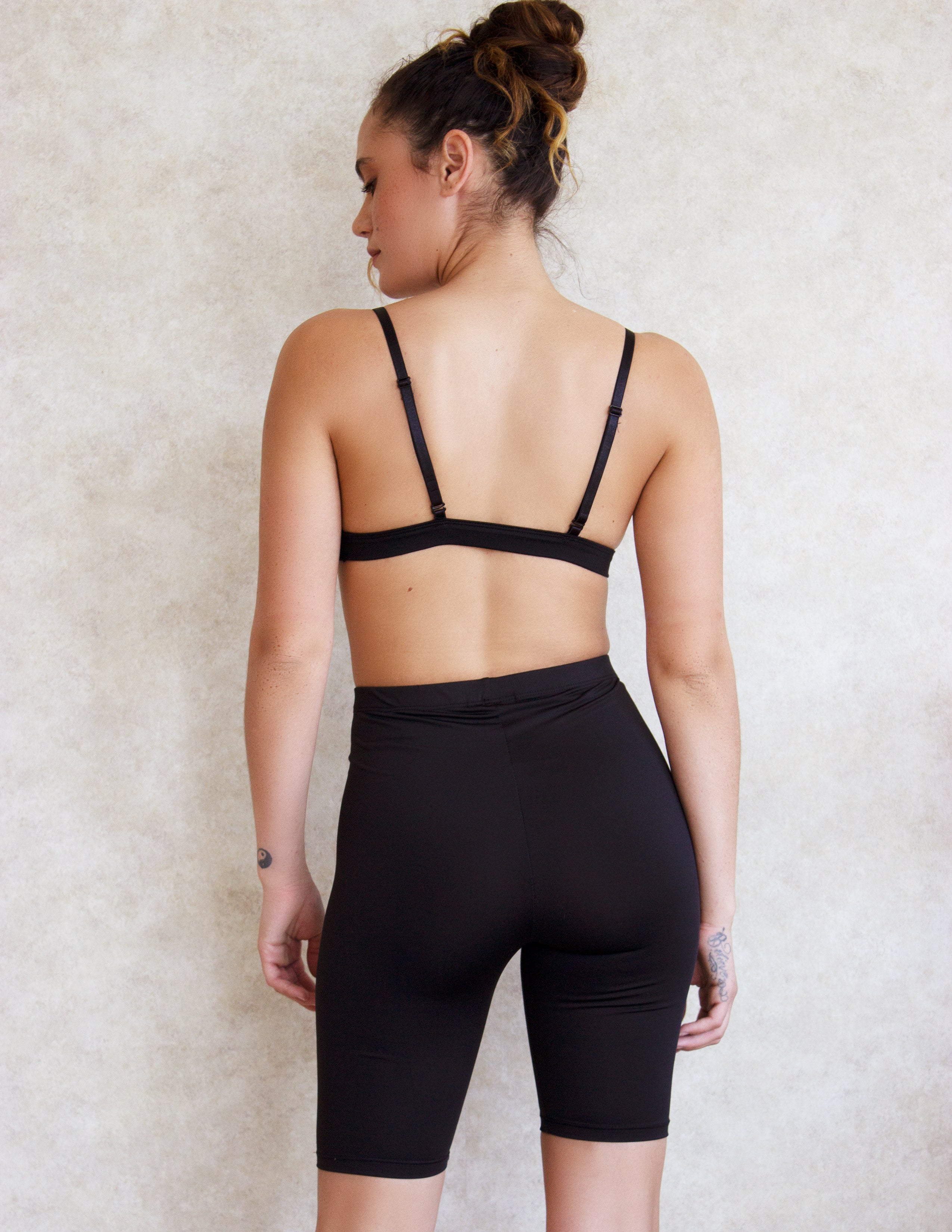 LANTANA BIKER SHORTS SET- ONYX