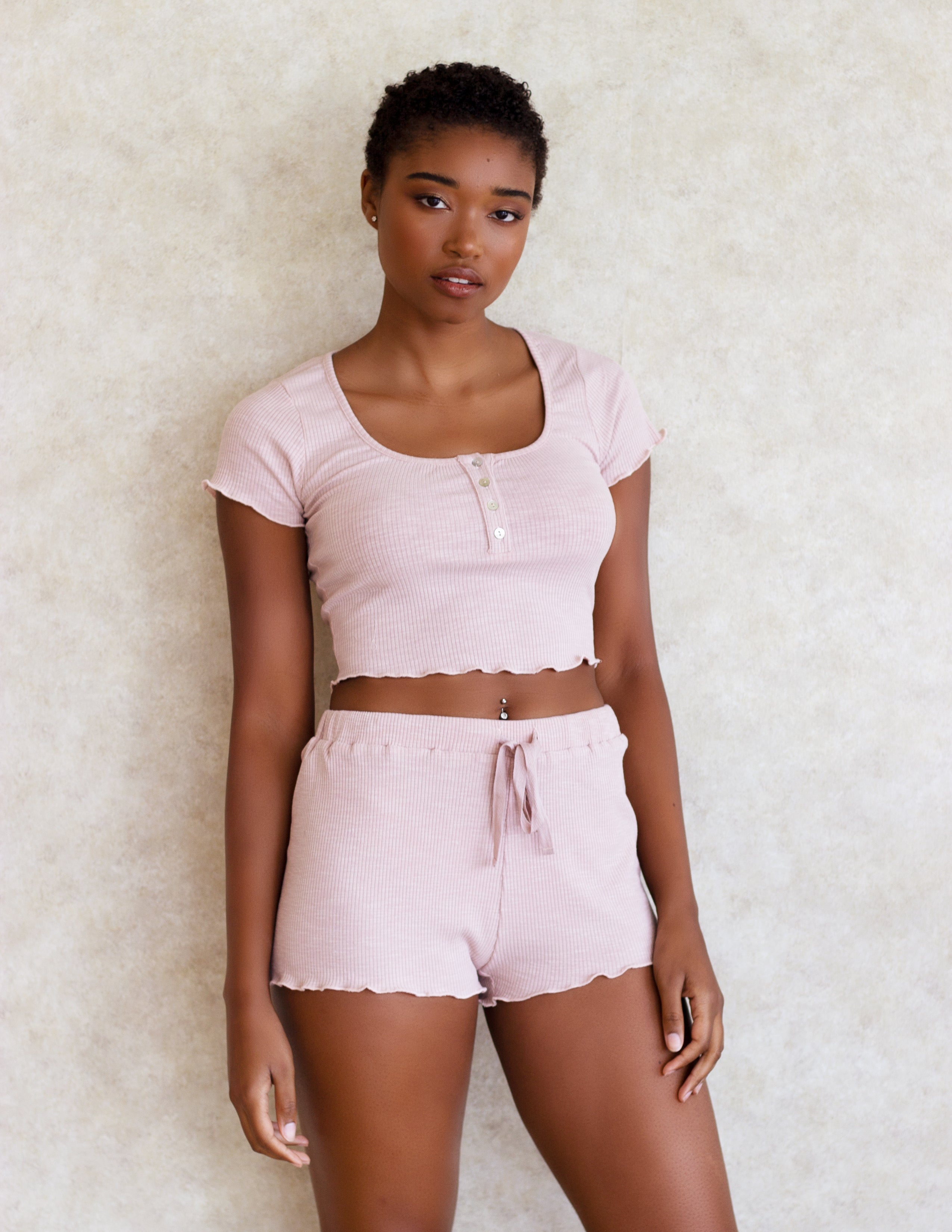 MADDER SHORTS SET- NUDE