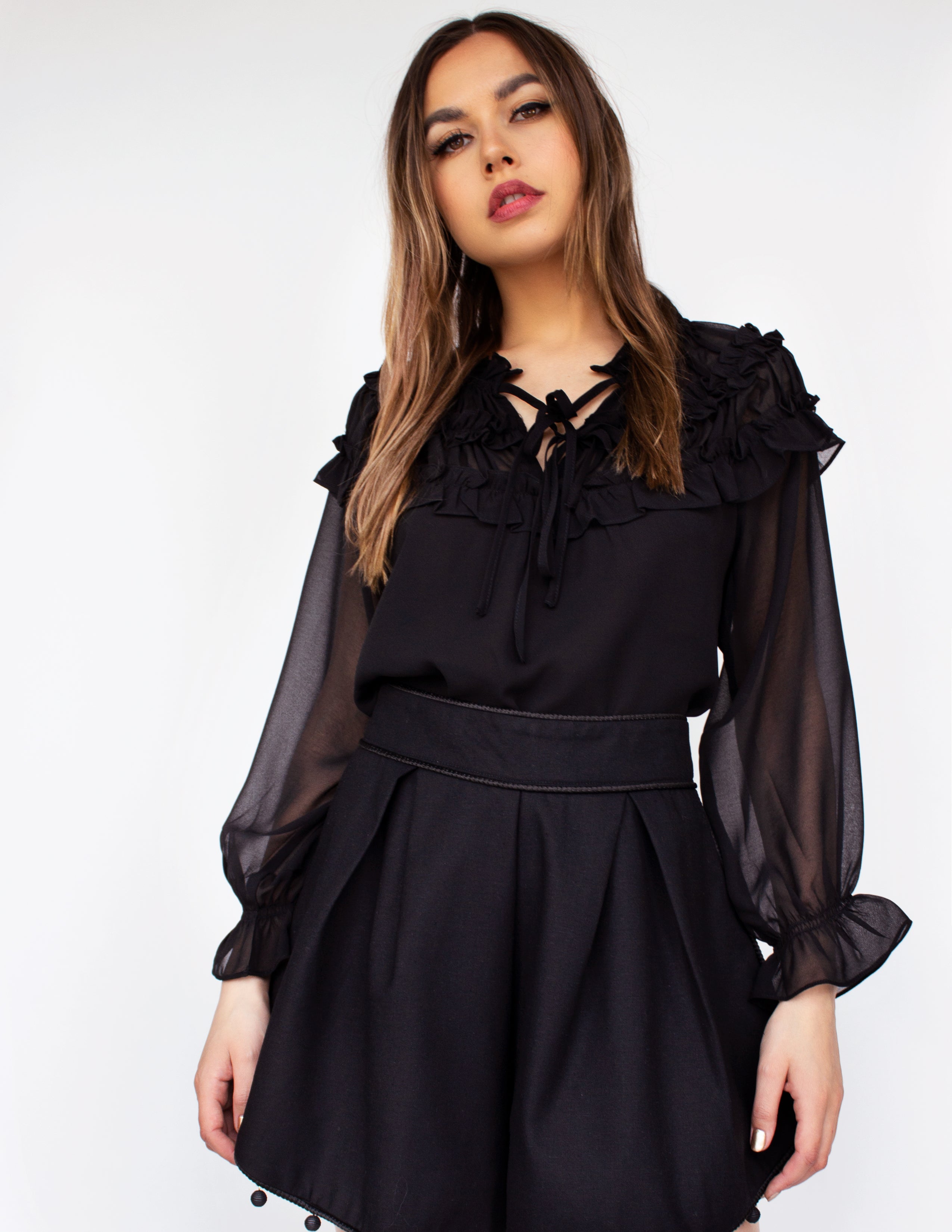 NOON BLOUSE- ONYX