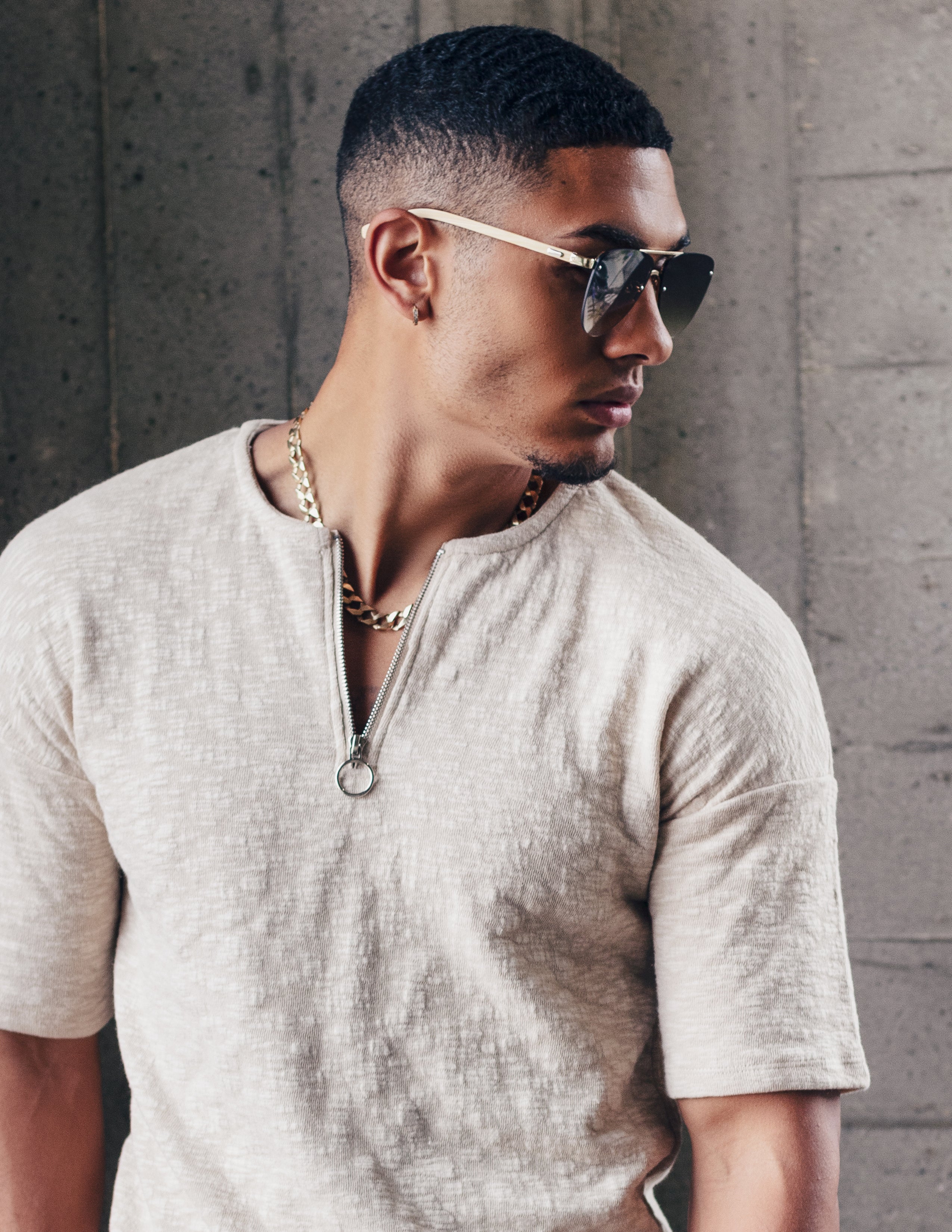 HEROIC SUNGLASSES - NATURAL/SILVER