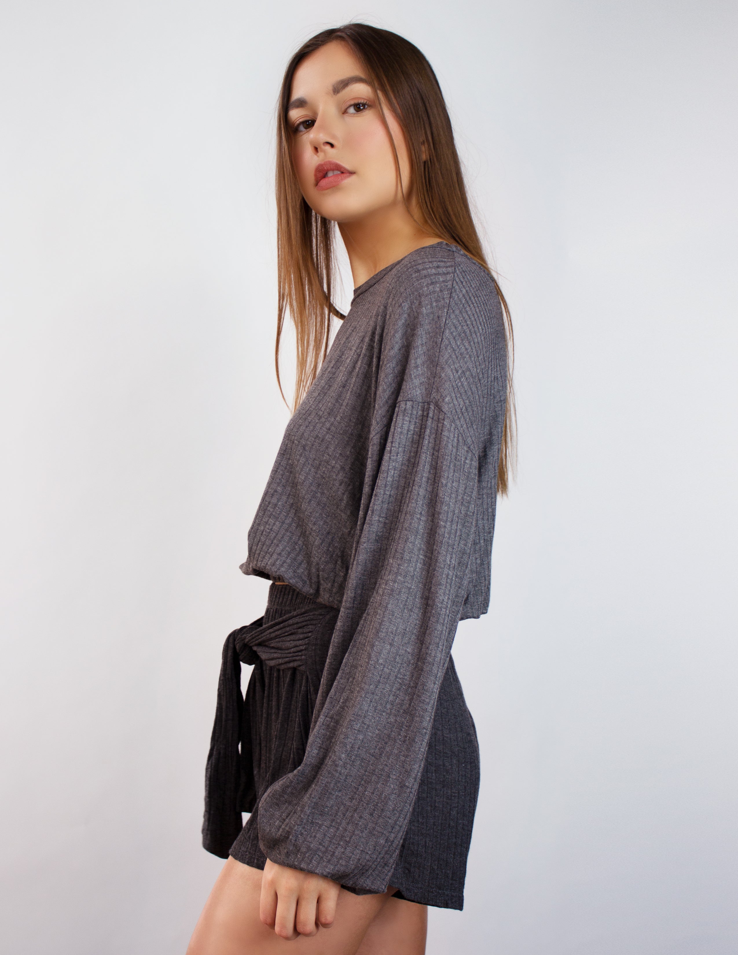 SHALE SHORTS SET- CHARCOAL