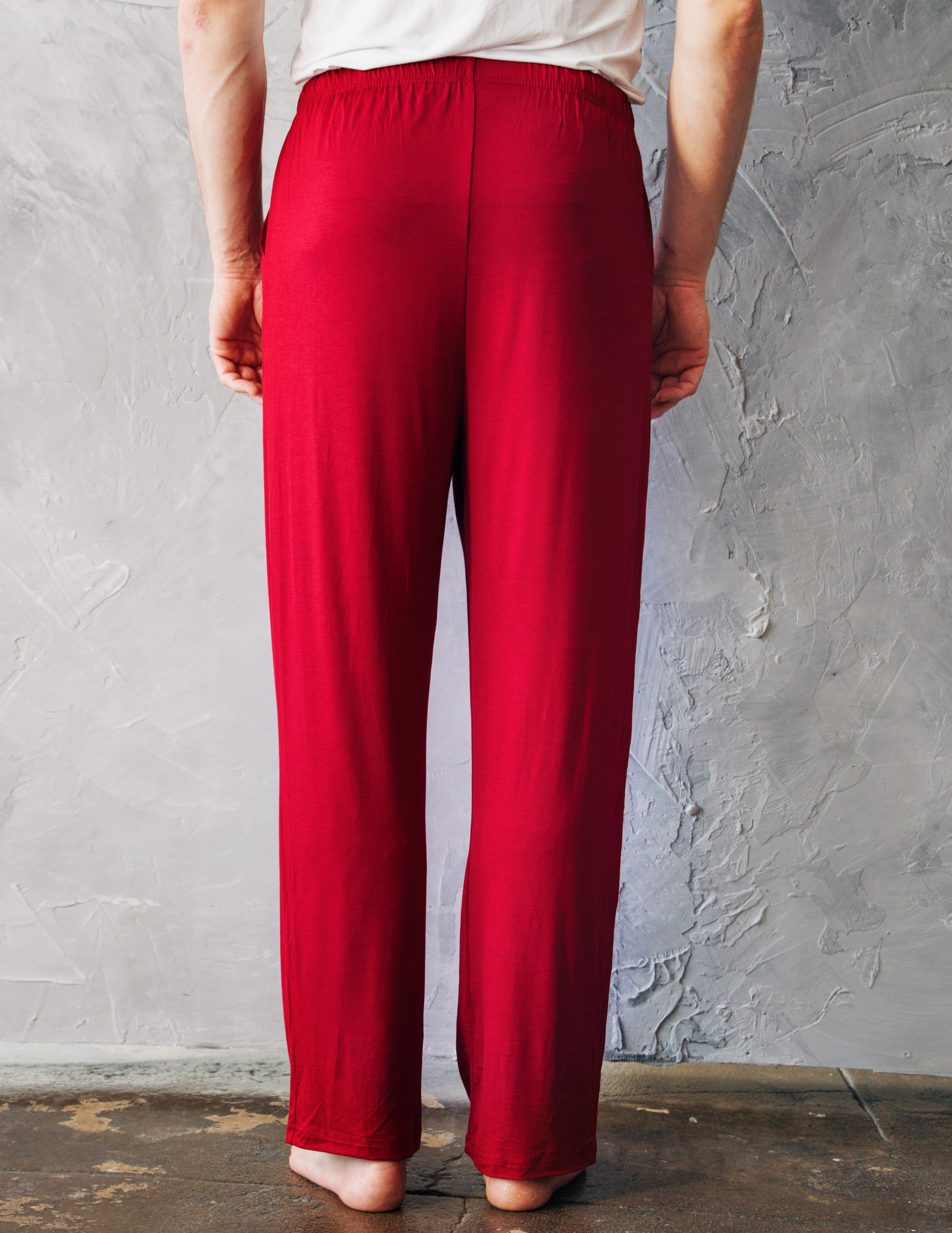 SLATON LOUNGE PANTS- CRIMSON
