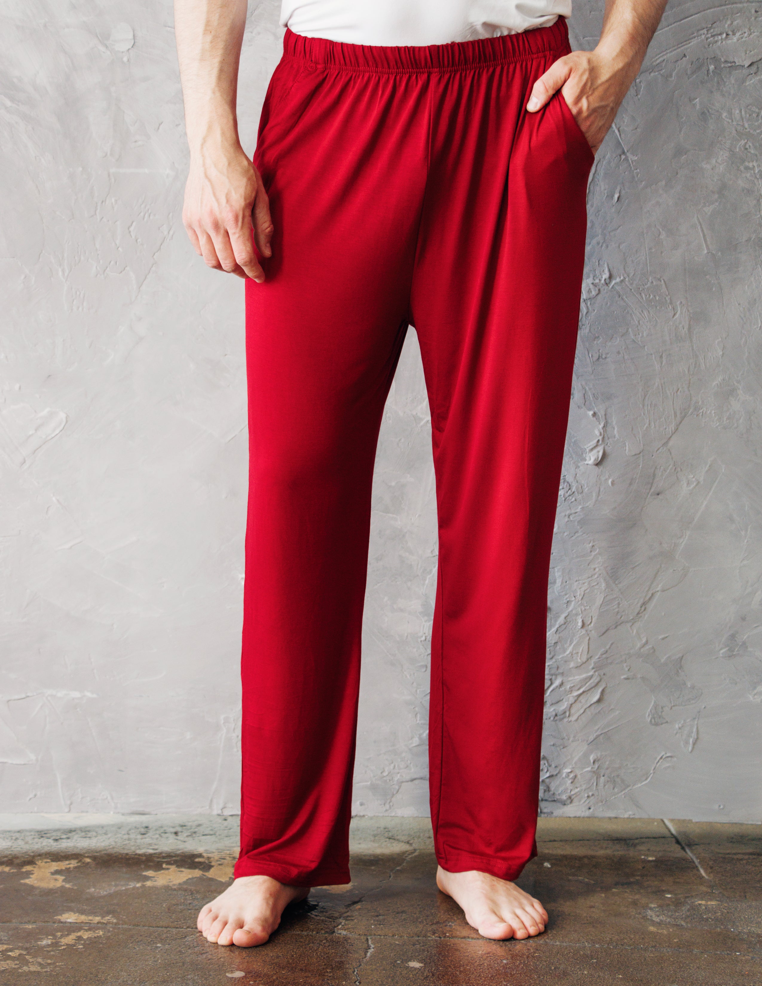 SLATON LOUNGE PANTS- CRIMSON