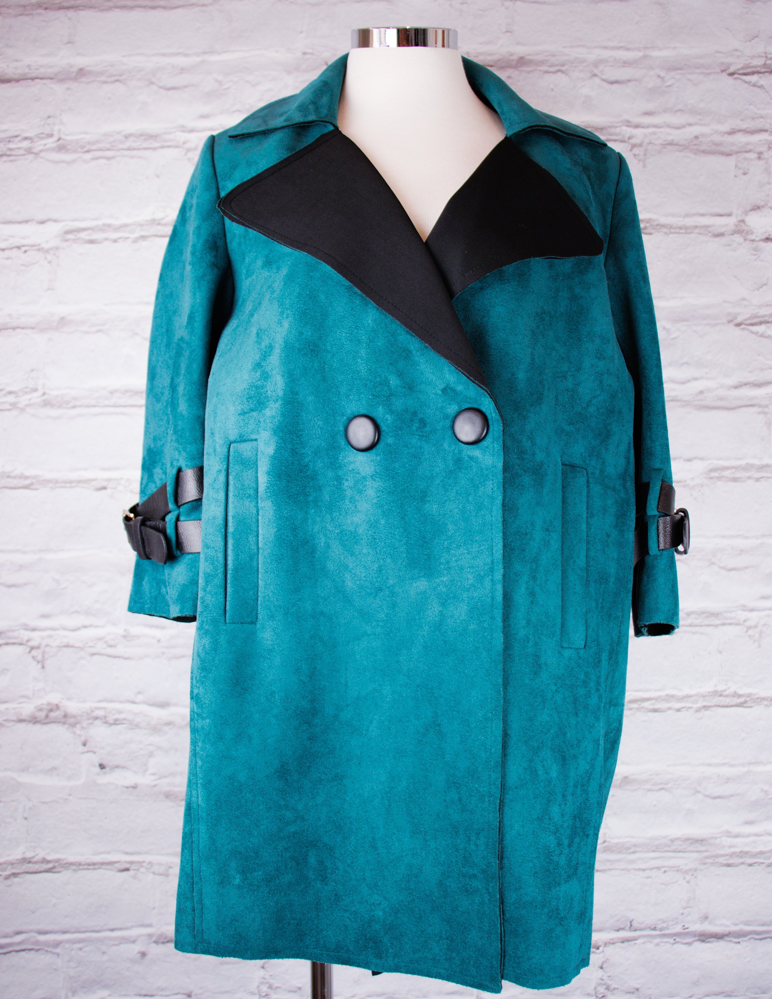Suede Jacket- TEAL