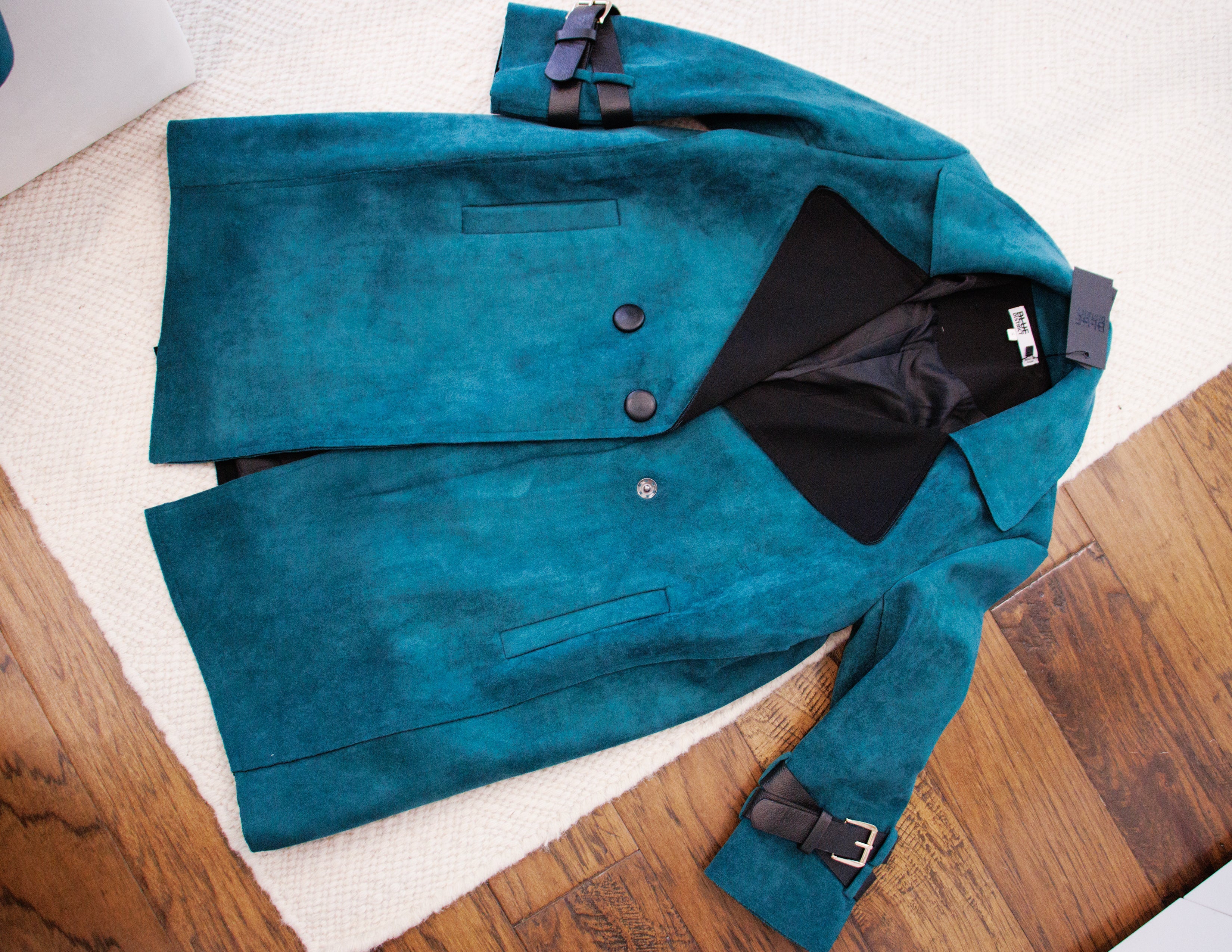 Suede Jacket- TEAL