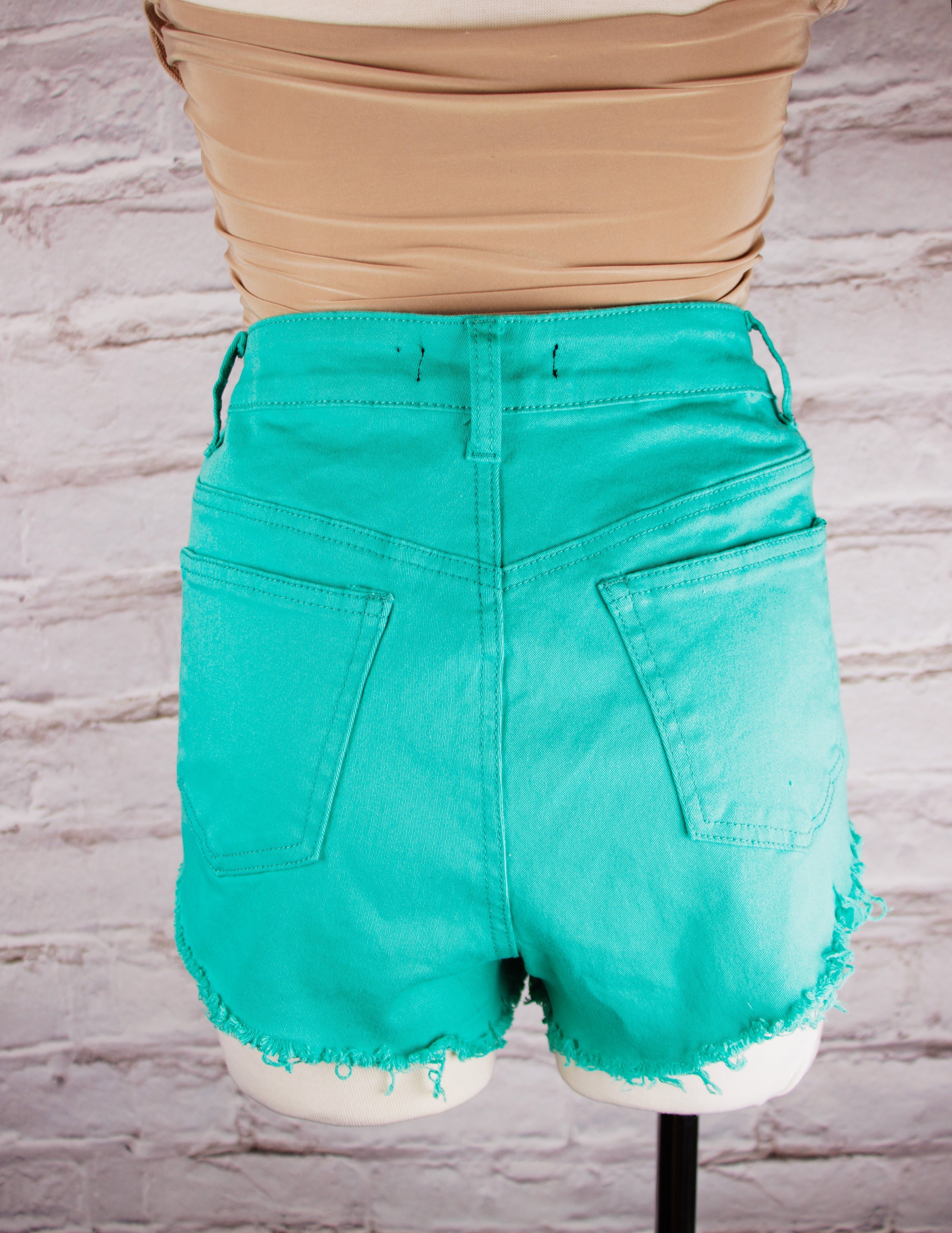 Green Mini Shorts