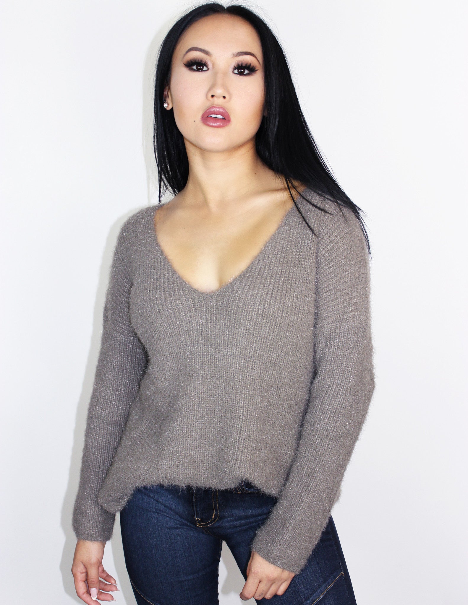 MISTY SWEATER- TAUPE - Blue District