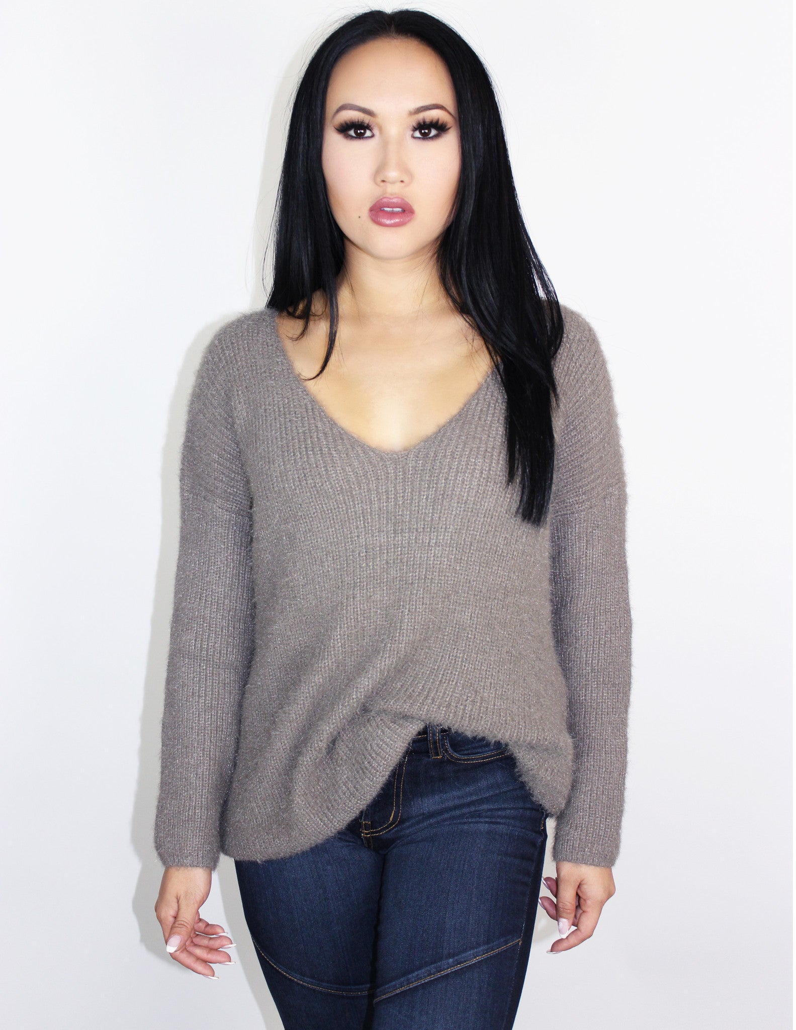 MISTY SWEATER- TAUPE - Blue District