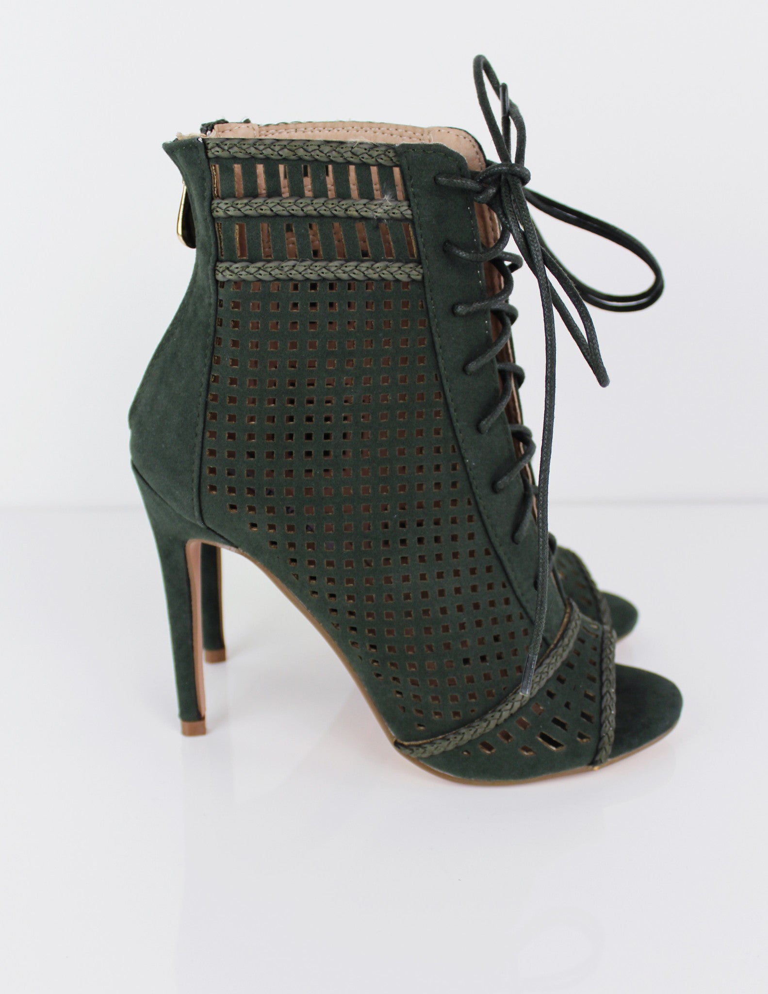 RIBA BOOTS- OLIVE - Blue District