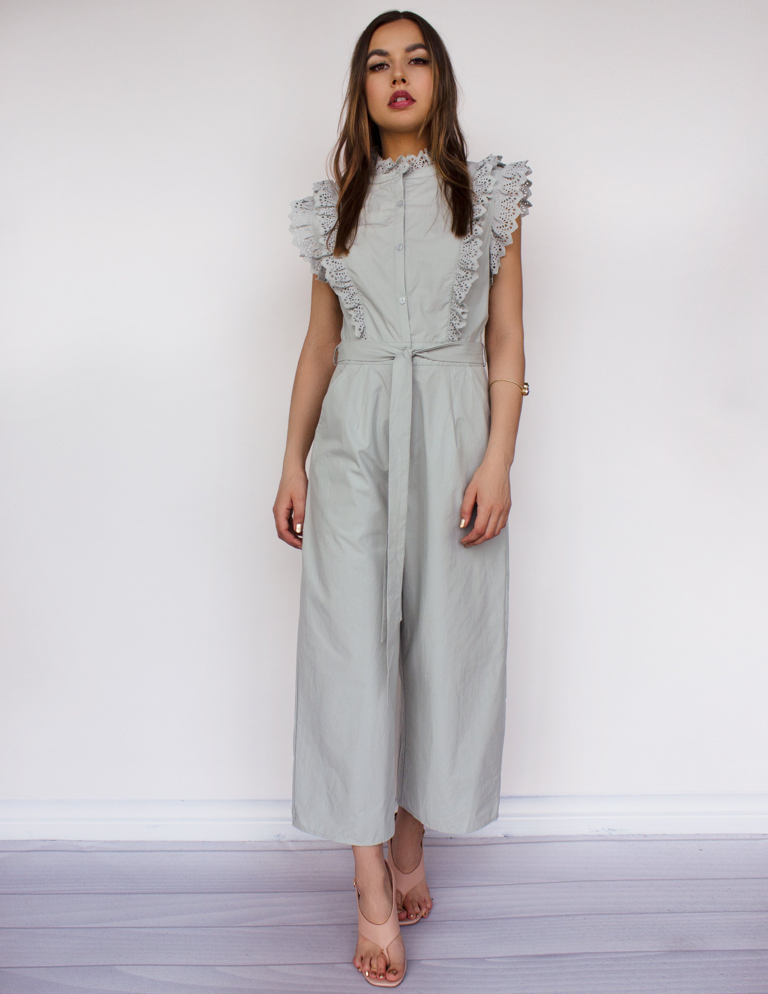MERIDIAN JUMPSUIT- MINT